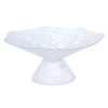 Glass dessert serving stand with Al Saif Gallery base, 30 x 30 x 12 cm - transparent product image 2