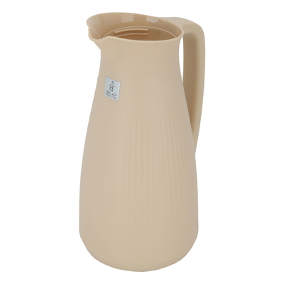 Timeless plastic thermos, 1 liter, squeeze - beige product image 4