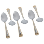 Al Saif Gallery steel spoon set, 6 pieces, engraved - silver product image 2