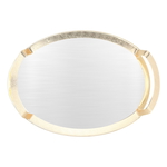 Tofaria Steel Al Saif Gallery, oval - silver product image 1