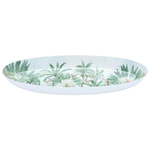 Al Saif Gallery porcelain dessert serving dish, 40.5X20X4 cm, oval - green product image 1