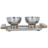 Al Saif Gallery Steel Yogurt Set, 47.5x16x9.5 cm, Base - Silver product image 1