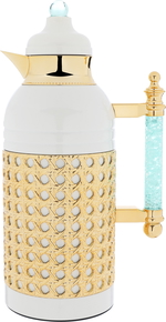 Al Saif Gallery Sarah Steel Thermos Set, 1/1 Liter, 2 Pieces - Pearl Gold product image 4