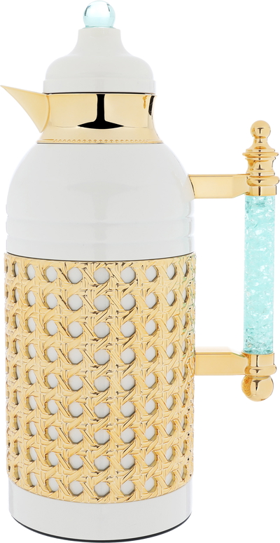 Al Saif Gallery Sarah Steel Thermos Set, 1/1 Liter, 2 Pieces - Pearl Gold product image 4