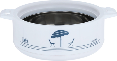 Cello Steel Food Container, 2 Liters - White product image 2