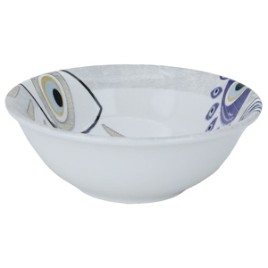 Al Saif Gallery Porcelain Soup Bowl, 15 x 15 x 5 cm, round, eye pattern - white product image