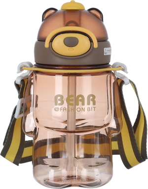 Al Saif Gallery Plastic Water Bottle for Children, 800 ml - Brown product image