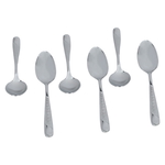 Al Saif Gallery steel tea spoon set, 6 pieces, engraved - silver product image 2