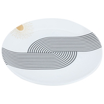 Al Saif Gallery porcelain serving plate, 26 cm, sun pattern - white product image 2