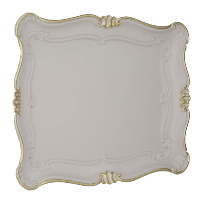 tray plastic serving , 3 x 33 x 41 cm, rectangular, large - beige product image 1