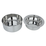 India Steel Double Bowl Food Warmer, 3 Liter - Grey product image 3