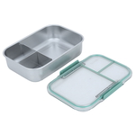 Al Saif Gallery steel lunch box, 1.2 litres, rectangular - green product image 2