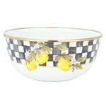 Al Saif Gallery steel bowl, 20 cm, plastic cover - white coloured product image 2