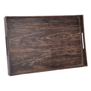 Al Saif Gallery Wooden Serving Tray, Rectangle - Wooden product image