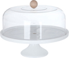 Al Saif Gallery porcelain cake serving stand, round, lid, plates - white product image 4