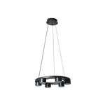 Modern aluminum Mishkati chandelier, 45 cm, 30 watts - black product image 3