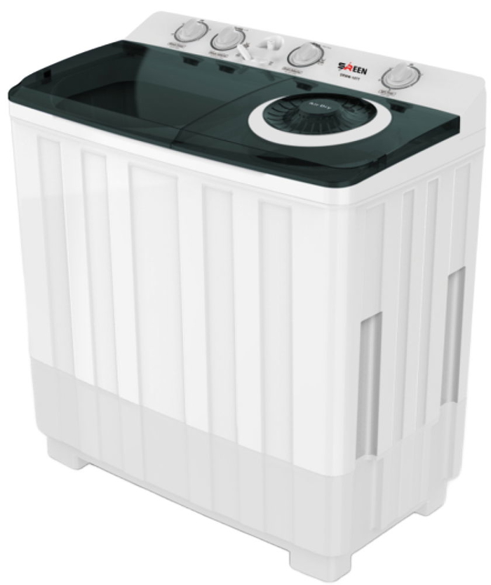 Sreen Srwm-13K-Ttw Washing Machine, Top Loading, 13 Kg, Twin Tub - White product image 1