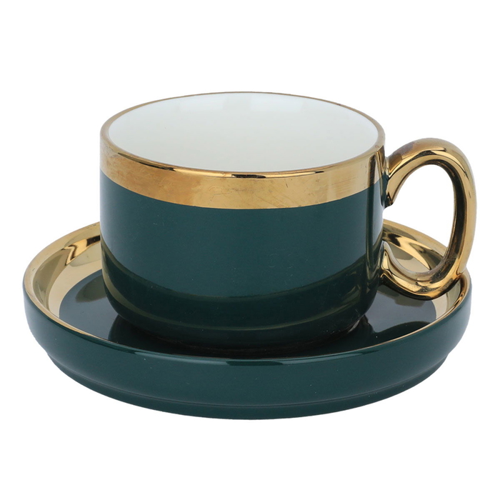 طقم سفرة بورسلان السيف غاليري، دائري، 51 قطعة - أخضر product image 6