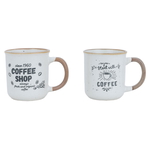 طقم مج بورسلان السيف غاليري، 200 مل، قطعتين - أبيض product image 1