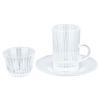 Al Saif Gallery Glass Tea Coffee Bialat Set, 18 Pieces - Clear product image 1