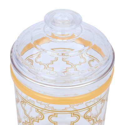 Al Saif Gallery Plastic Spice Box Set, Round, 3 Pieces - Gold product image 4