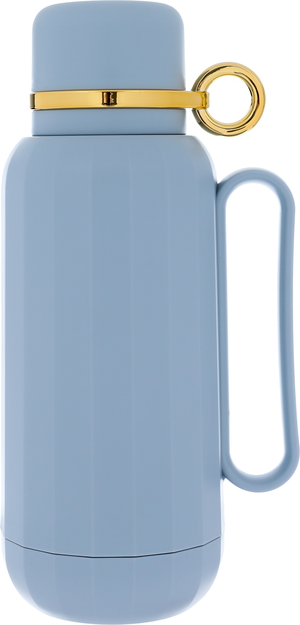 Timeless Rahal Glass Thermos, 1 Liter, Plastic Exterior - Dark Blue product image