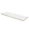 Al Saif Gallery glass dessert dish, 50 x 18 x 3 cm, rectangle, gold rim, large - clear product image 3