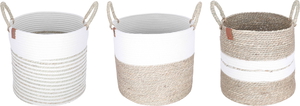 Al Saif Gallery Wicker Baskets Set, 3 Pieces - Beige product image