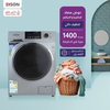 Edison Combo Automatic Washing Machine, Front Load, 10.5 Kg, 15 Programs, EDSFD10507 - Silver product image 7