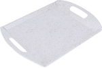 Al Saif Gallery Melamine Serving Tray, 14 cm, Marble Pattern - White product image 2