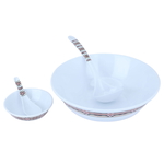 Al Saif Gallery Melamine Dining Set, Asiri Pattern, 45 Pieces - White product image 5