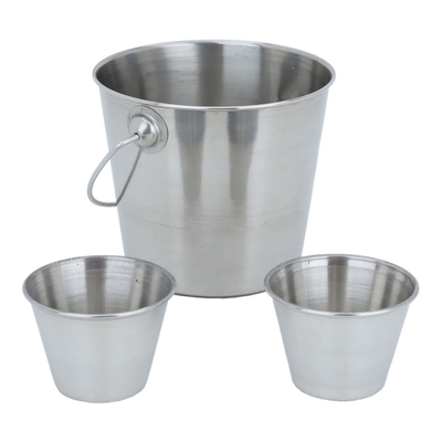 Al Saif Gallery Steel Pot Set, 3 Pieces - Silver product image 1