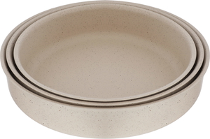 Al Saif Gallery granite trays set, 3 pieces, round - beige product image