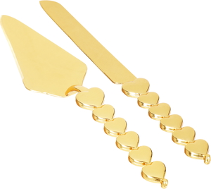 Dania Steel Cake Serving Spoons Set, 2 Pieces - Gold product image
