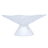 Glass dessert serving stand with Al Saif Gallery base, 30 x 30 x 12 cm - transparent product image 1