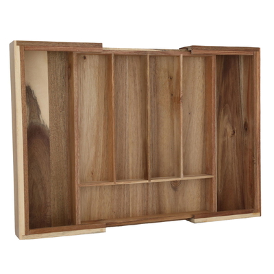 Al Saif Gallery Bamboo Organizer Box, Divided into 5 Compartments - Wooden product image 3