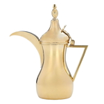 Dallah Sulaiman Steel Al Saif Gallery, 1200ml - Gold product image 1