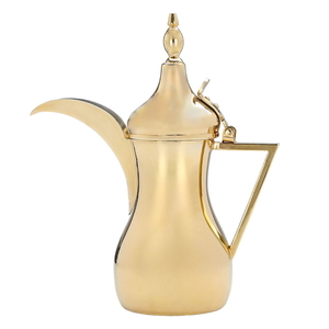 Dallah Sulaiman Steel Al Saif Gallery, 1200ml - Gold product image