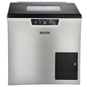 Edison KIM20B Digital Ice Maker with Crusher, 15-20 Kg/24h, 1.8 L - Silver Black product image