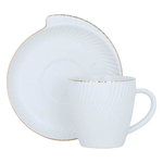 Al Saif Gallery porcelain coffee cup set, 12 pieces - white product image 1