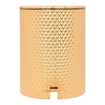 Al Saif Gallery Steel Basket with Tissue Box, 2 Pieces - Gold product image 1