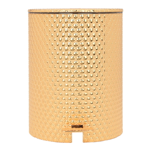 Al Saif Gallery Steel Basket with Tissue Box, 2 Pieces - Gold product image