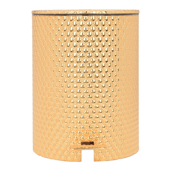 Al Saif Gallery Steel Basket with Tissue Box, 2 Pieces - Gold product image 1