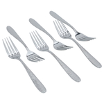 Al Saif Gallery steel cutlery set, 24 pieces - silver product image 2