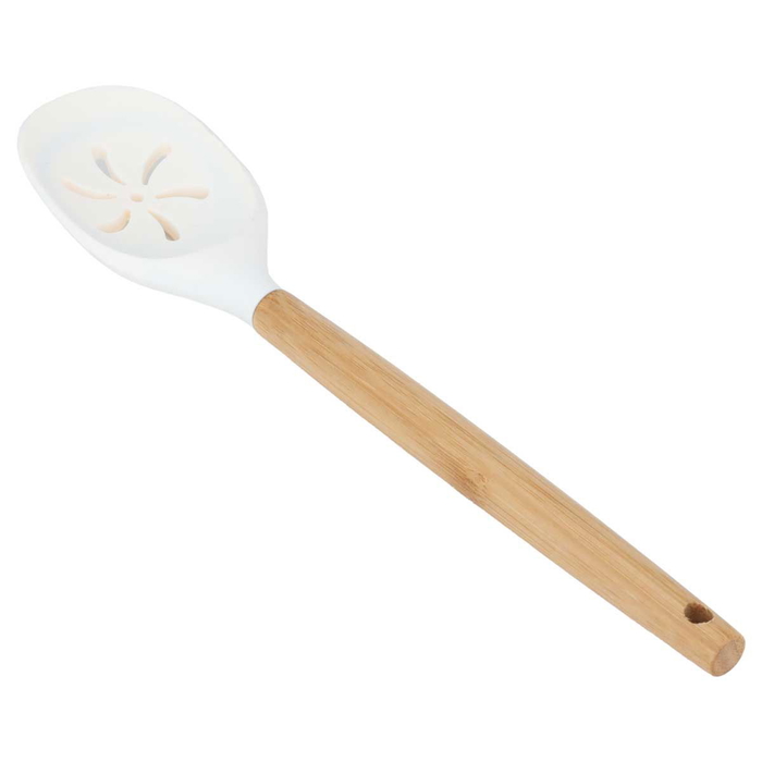 Al Saif Gallery Silicone Spoon, Wooden Handle - Beige product image 2