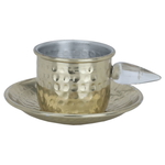 Al Saif Gallery Steel Cup, 0.25 L, Saucer - Gold product image 1