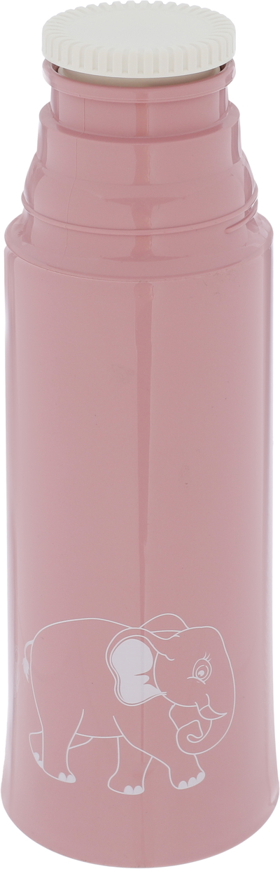 Helios Thermos, 0.5 litre, engraved, thermal glass inner shell, plastic outer shell - light pink product image 3