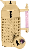 Sarah Estelle Al Saif Gallery thermos set, 1+1 liter, pink crystal handle, 2 pieces - gold product image 3