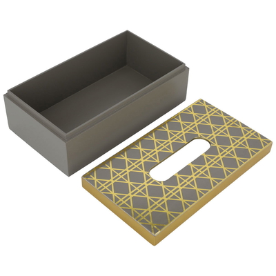 Al Saif Gallery Plastic Tissue Box, Rectangle - Gray product image 2