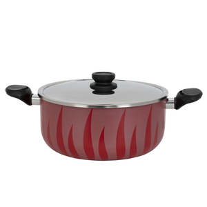 Red FlameTeflon  Pot, 28 cm - Red product image